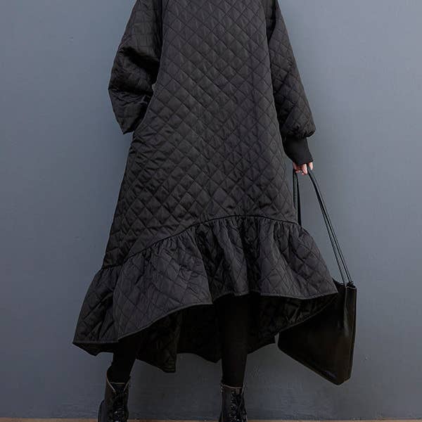 Casual Long Sleeves A-Line Rhombic Falbala High-Neck Midi Dresses and other Purchase Wholesale athena. Free Returns & Net 60 Terms on Faire trending on Faire.