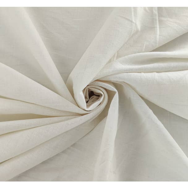 Tissu uni en coton doux couleur crème 57/58 pouces pour la vente par Radyan Fabrics