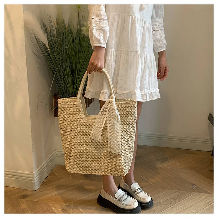 wandf - Wholesale Beach Bag - Straw Bags for Women Summer Tote Bag,Large Beach Bag Holiday9