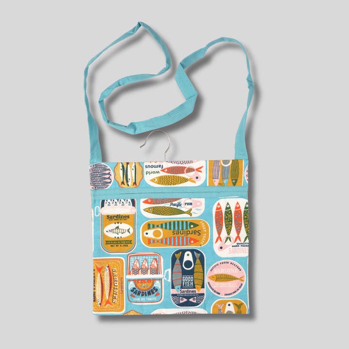 Dexam UK - Wholesale Bag Strap - Unisex - Sardines Peg Bag - Blue