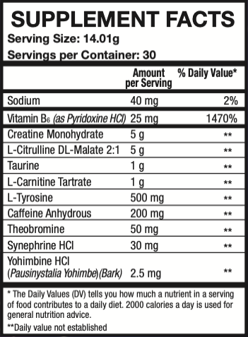Rock Solid Nutrition - Wholesale Oral Supplement/Vitamin - Pre-Pump1