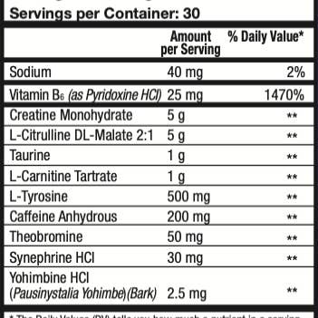 Rock Solid Nutrition - Wholesale Oral Supplement/Vitamin - Pre-Pump1