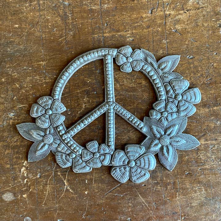 Haiti Fair Trade~ It's Cactus - Wholesale Wall Accent - Peace and Flowers, Haiti Fair Trade, Metal Wall Art
