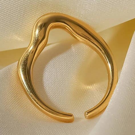Anillo ondulado ajustable para venta al por mayor de Atelier Jean