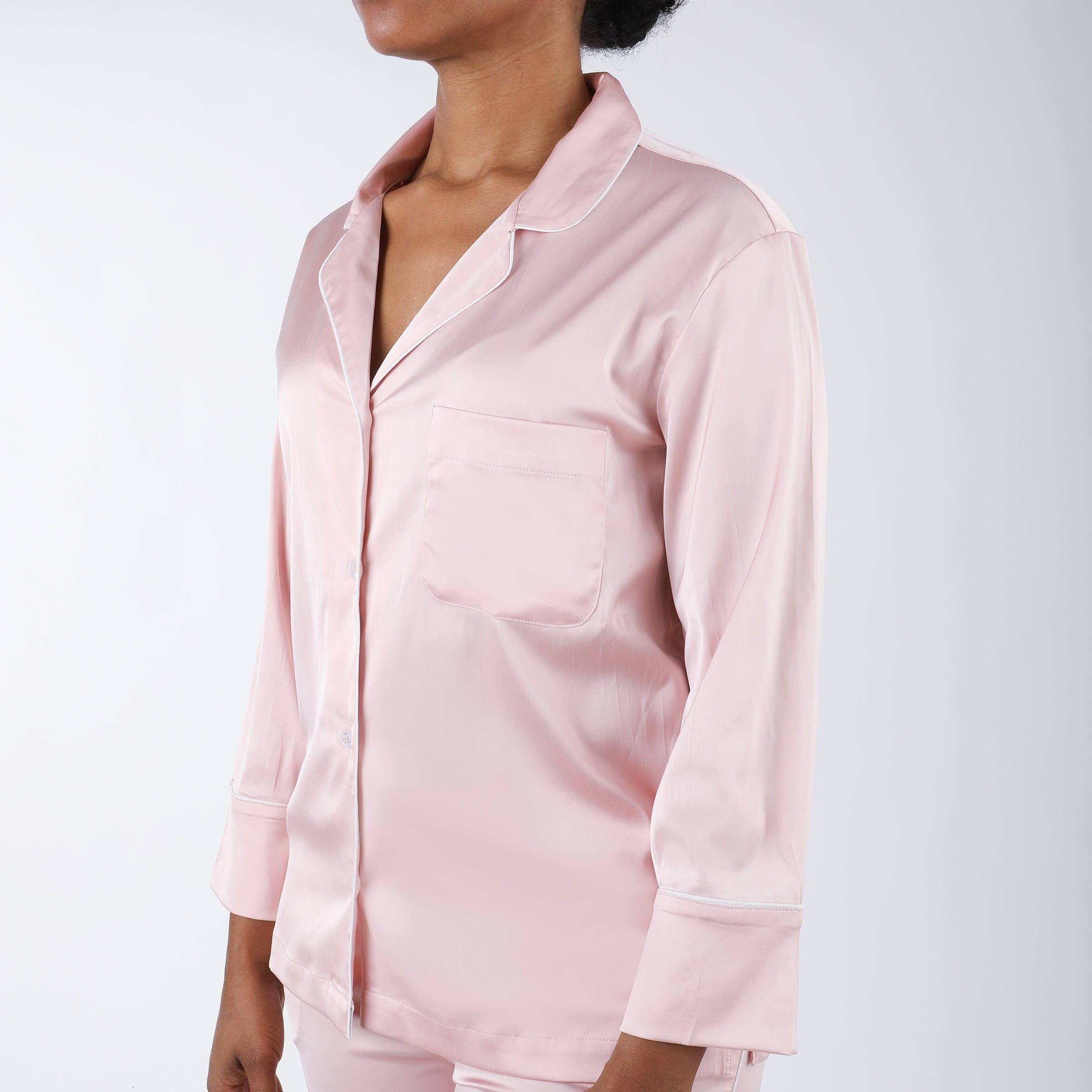 Lenora - Wholesale Sleepwear Set - Women's - CHLOE SATIN PAJAMAS3