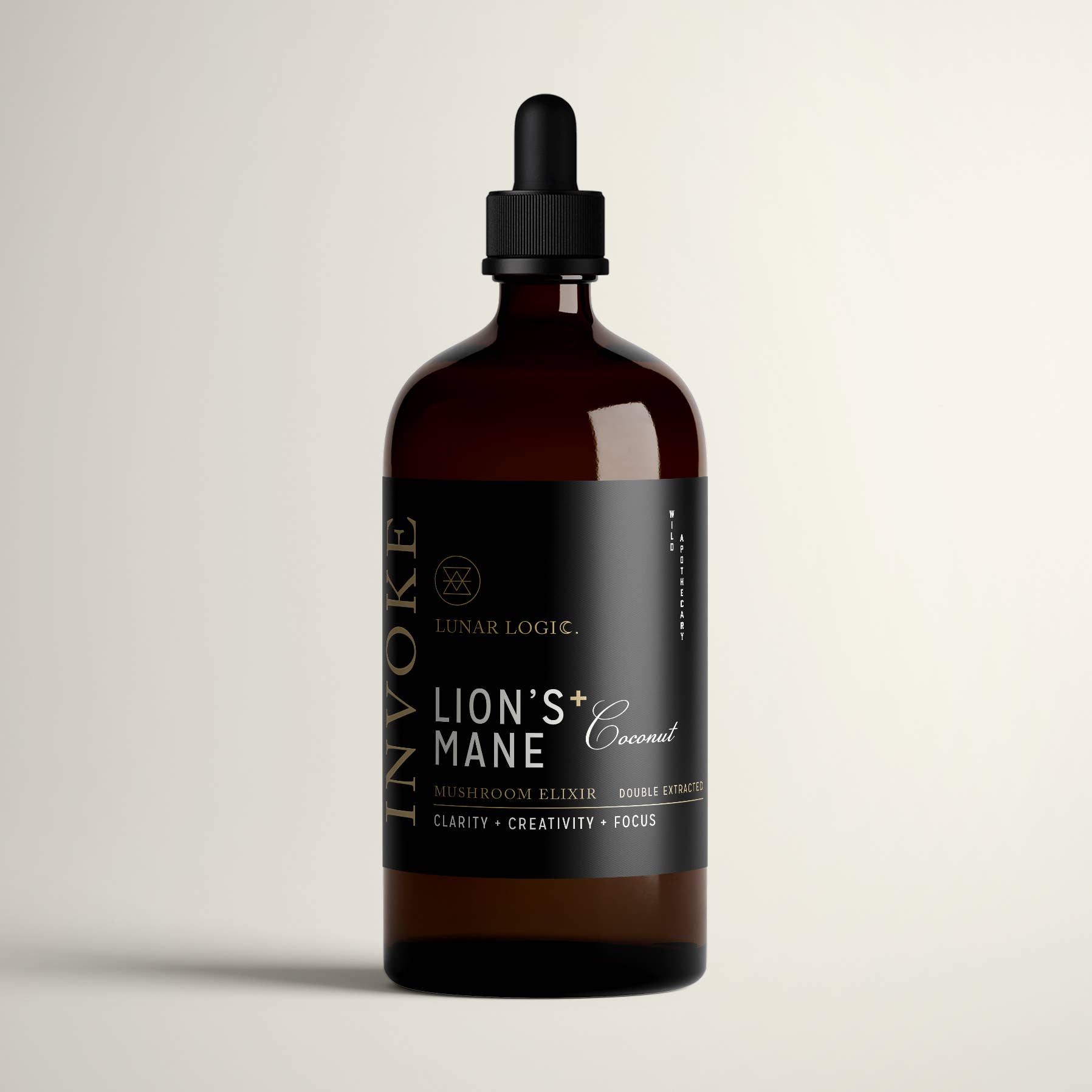 Lunar Logic Wild Apothecary - Wholesale Elixir - INVOKE / Lion's Mane + Coconut Mushroom Elixir1