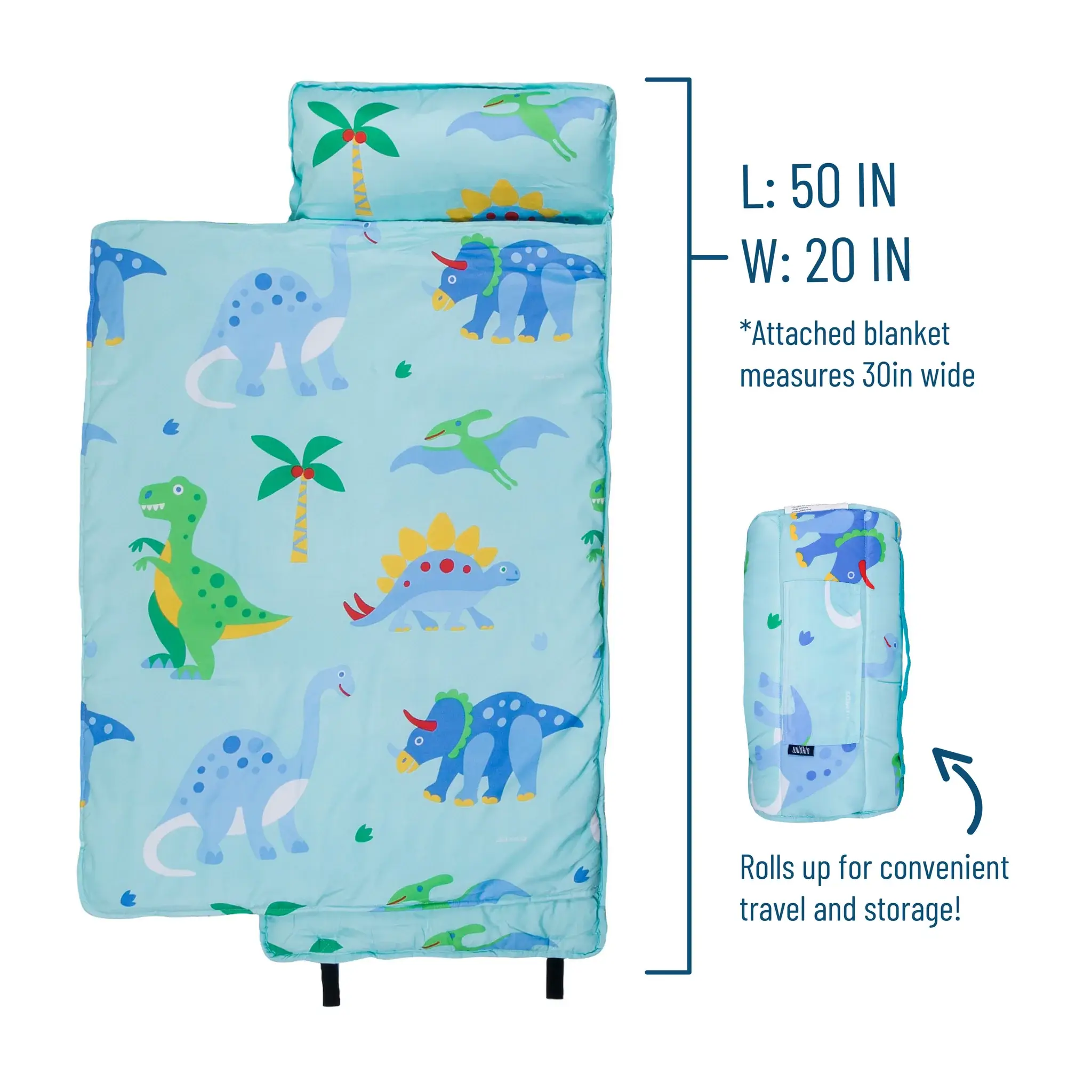 Wildkin - Wholesale Nap Mat - Kids & Baby - Dinosaur Land Microfiber Nap Mat3