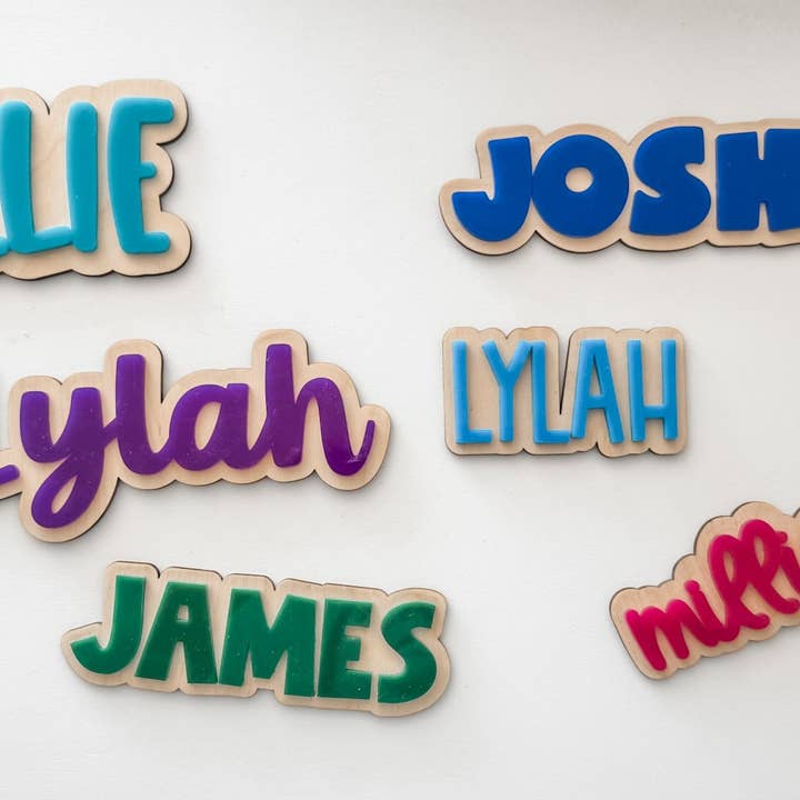 Lumber Revolution - Wholesale Magnet - Custom Name Magnet – Personalized Wooden Name Magnet1