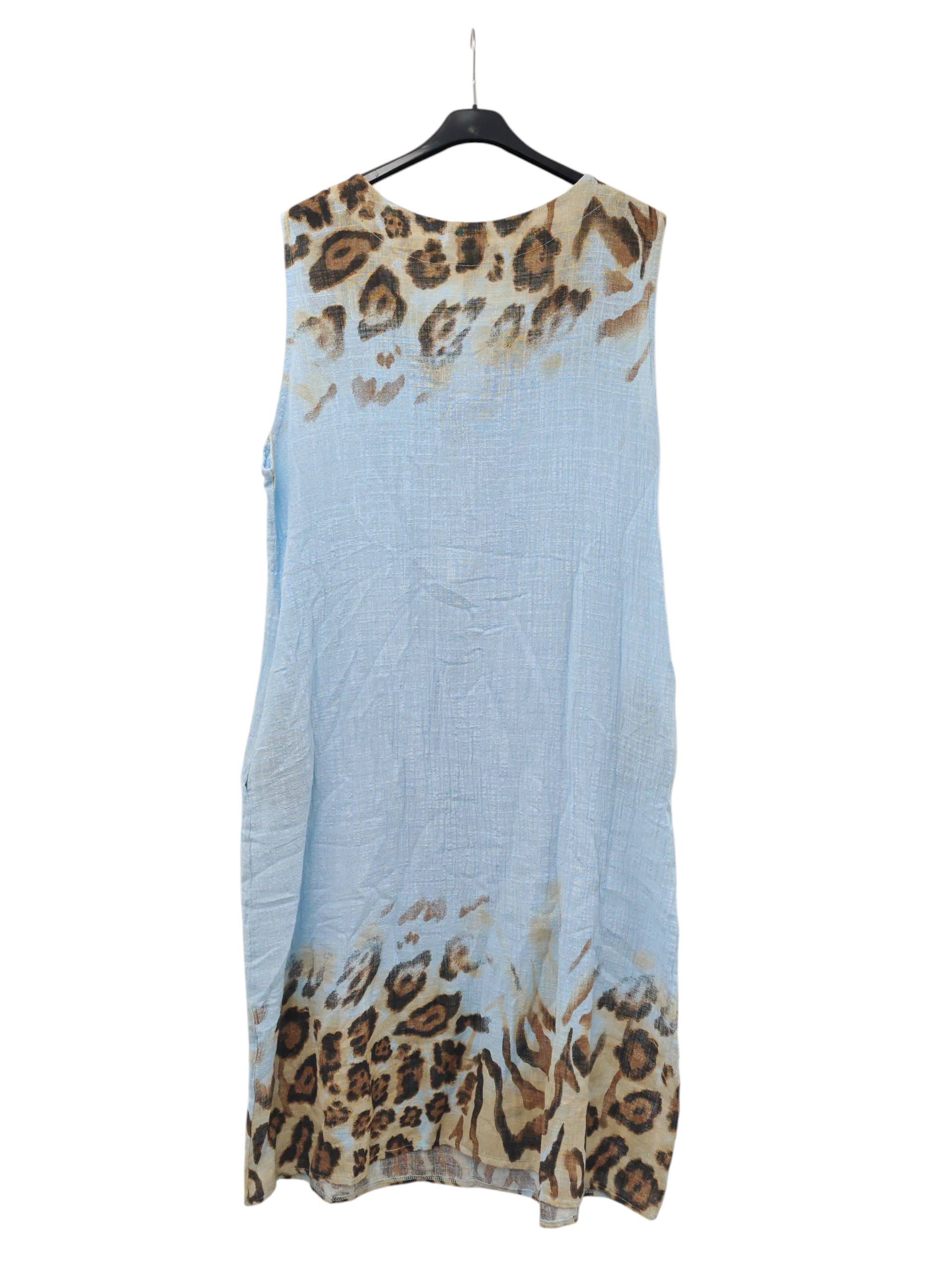 Superbia – wholesale Dress – Women's – Italian One Size Premium Cotton Dress Buttons Leopard Print9