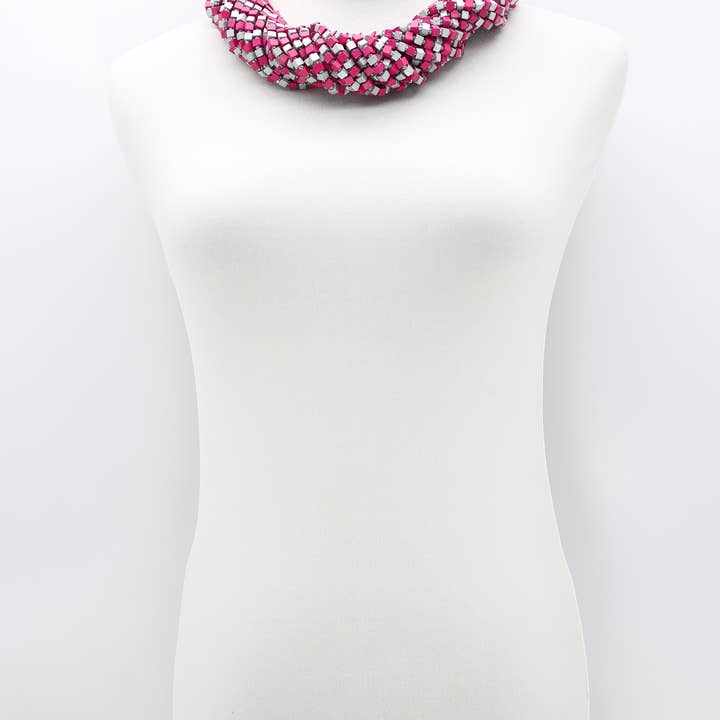 Jianhui London - Wholesale Beaded/Pearl Necklace - The Next Pashmina Necklace Wooden Beads - Mosaic Art33