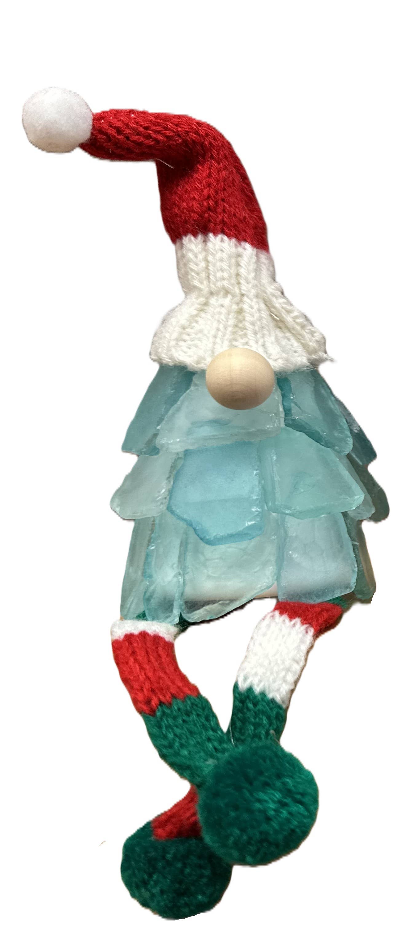 A SEAGLASS CREATION/SALTY SIGNS DESIGNS – Engroshandel Julepynt – Mini Seaglass Julegnom - Ingen Lys6