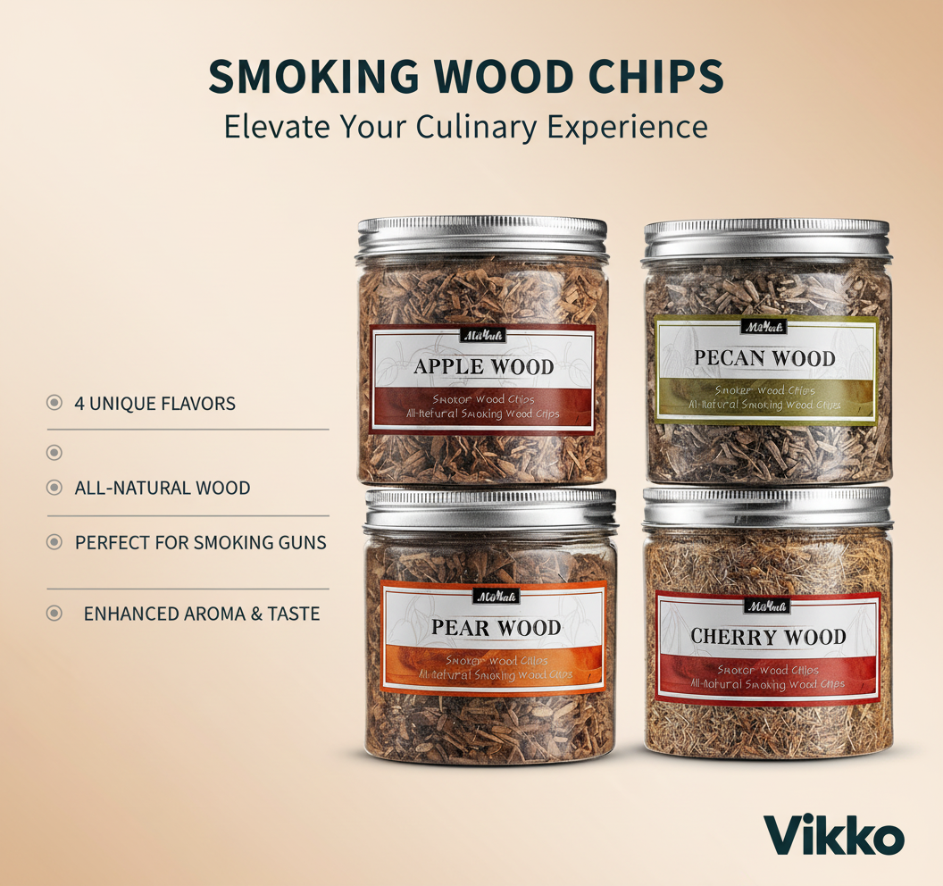 Kadra Kitchenware - Vendita all'ingrosso Strumenti da bar - MITBAK 4 confezioni di trucioli di legno extra fini per pistola affumicatrice3