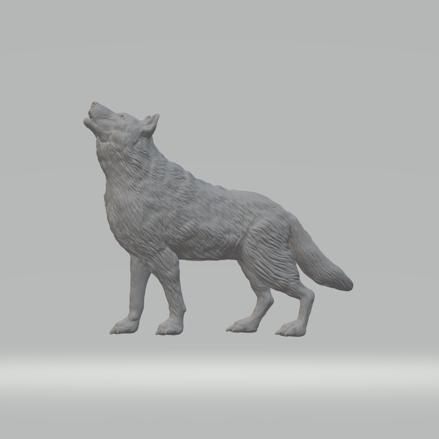 The Scale Grail - Vendita all'ingrosso Statuette decorative - Lupo Siciliano - Canis lupus cristaldii - Miniatura in scala per diorama di Limelight Miniatures1