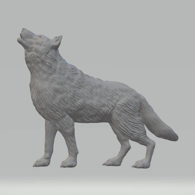 The Scale Grail - Vendita all'ingrosso Statuette decorative - Lupo Siciliano - Canis lupus cristaldii - Miniatura in scala per diorama di Limelight Miniatures1