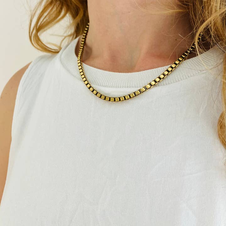 Box Chain Necklace for wholesale by Tilly Doro