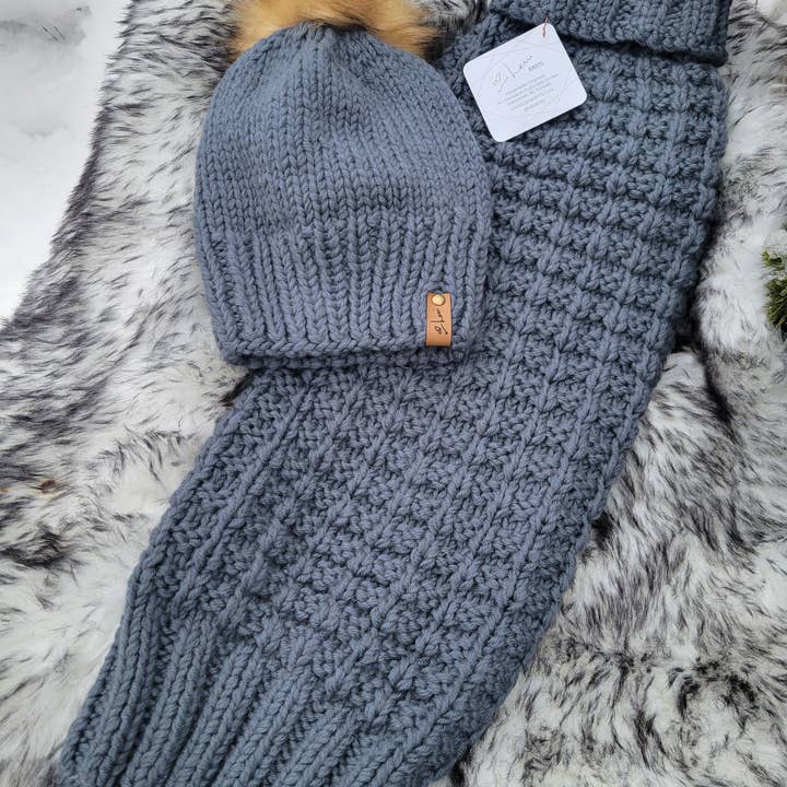 Leni Knits Limited – wholesale Mössa - Dam – BFF mössa Bundle - mössa och husdjur tröja matchande Set