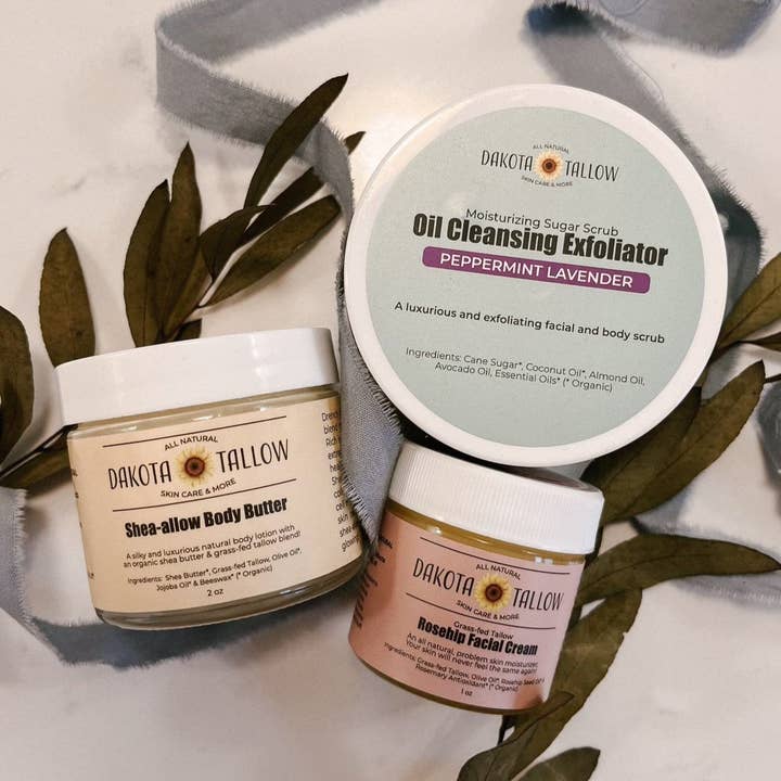 Sampler Set for wholesale by Dakota Tallow Skin Care