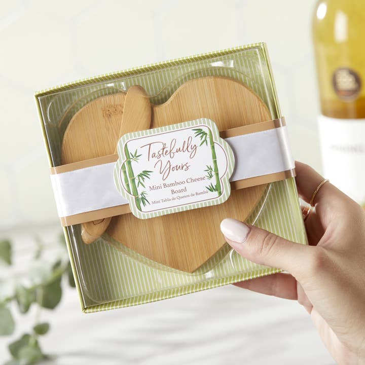 Kate Aspen - Wholesale Cheese Board - Tastefully Yours Heart Shaped Bamboo Cheese Board