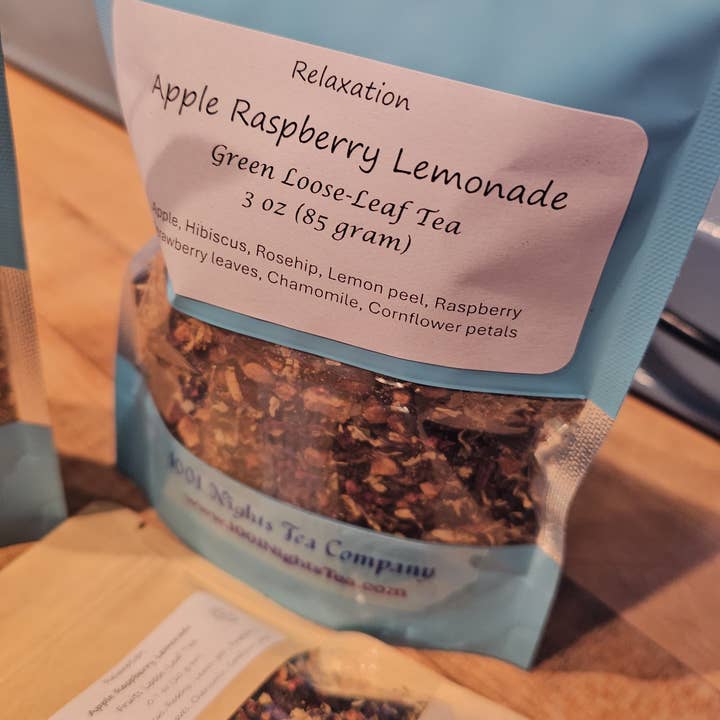 Détente Bio Framboise Pomme Citron pour la vente par 1001 Nights Tea