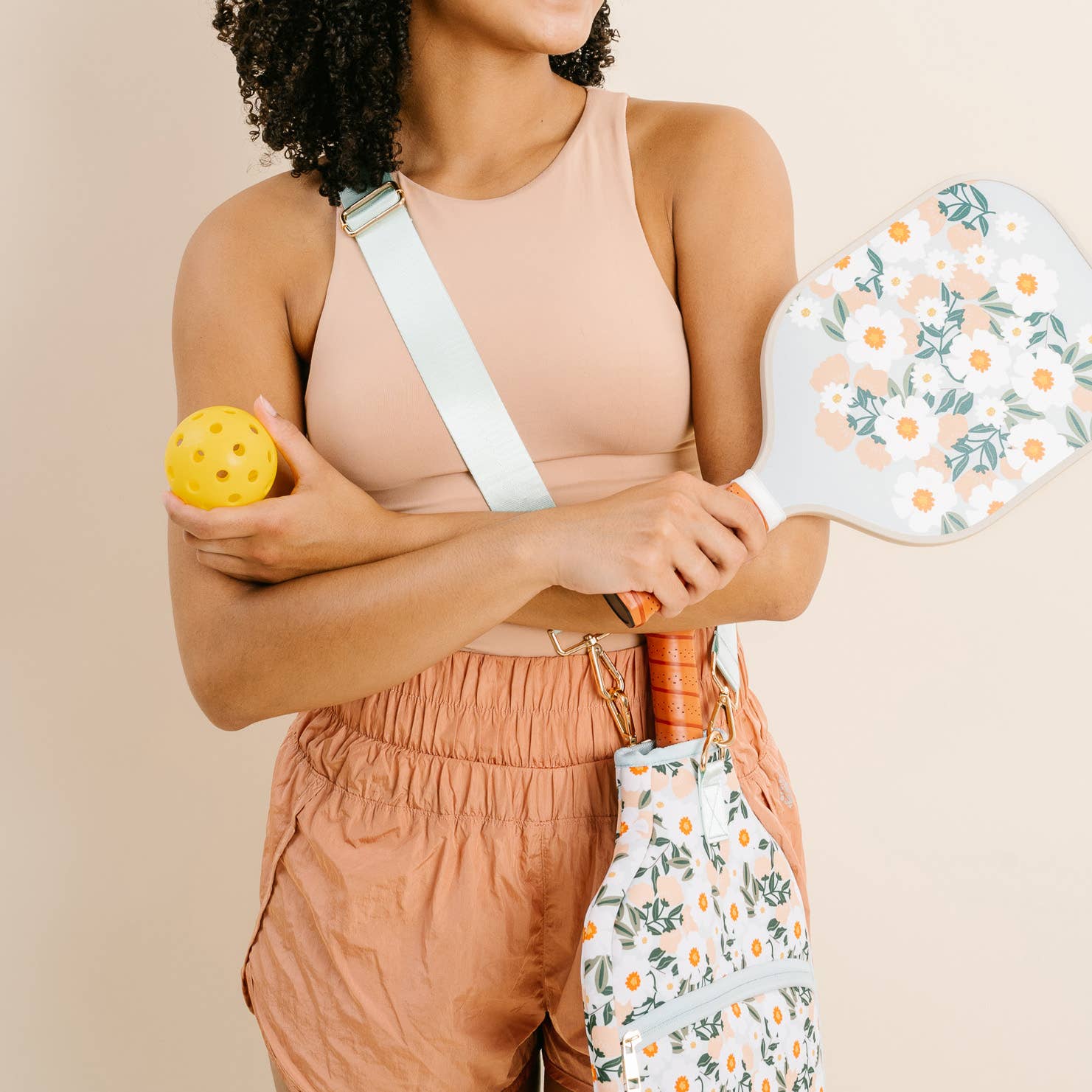The Darling Effect - Vente Accessoires de sport - Étui à pagaie Pickleball - Flower Talk1