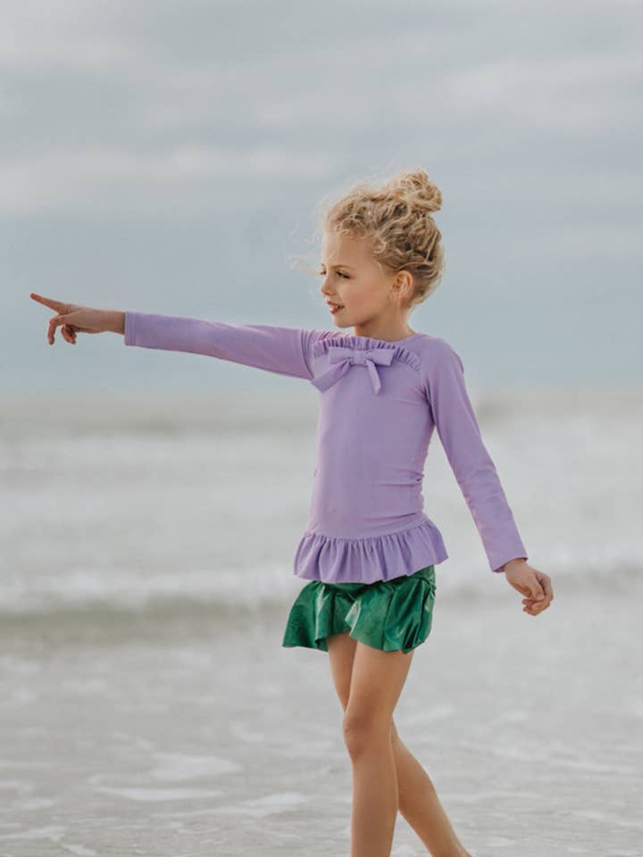 SPF50 Girls Mermaid Rashguard Swim suit Princess Modest for wholesale by Only Little Once