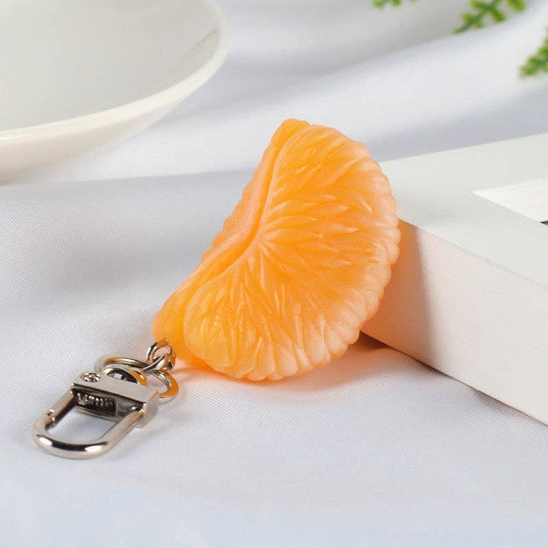 TIGER LILY Simulation, Fruit, Orange, Keychain, PVC, Pendant for wholesale on Faire3