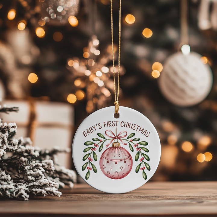 Fernville Creations - Wholesale Ornament - Baby’s First Christmas Ornament, Keepsake Gift for New Baby