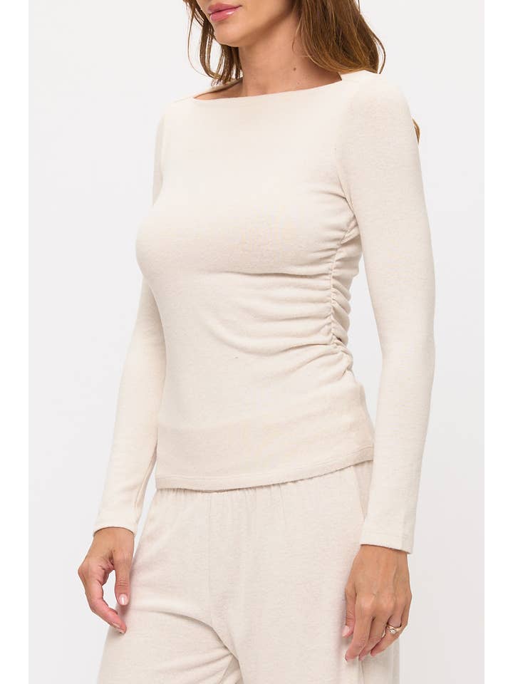 Renee C. - Wholesale Knit Sweater - Women's - Made In The USA Solid Long Sleeve Sweater 2