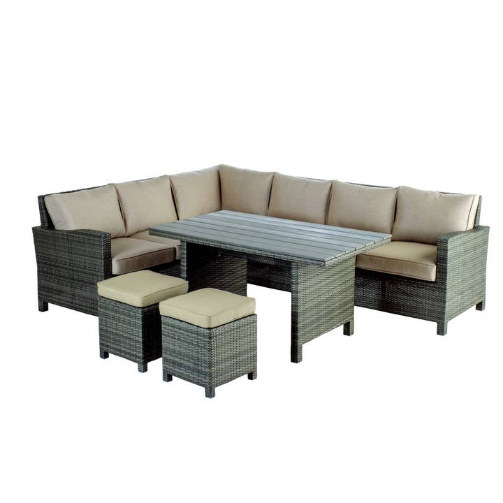 Wicker Sectional - Gracious seating outdoor or indoors for wholesale by Alfresco Home