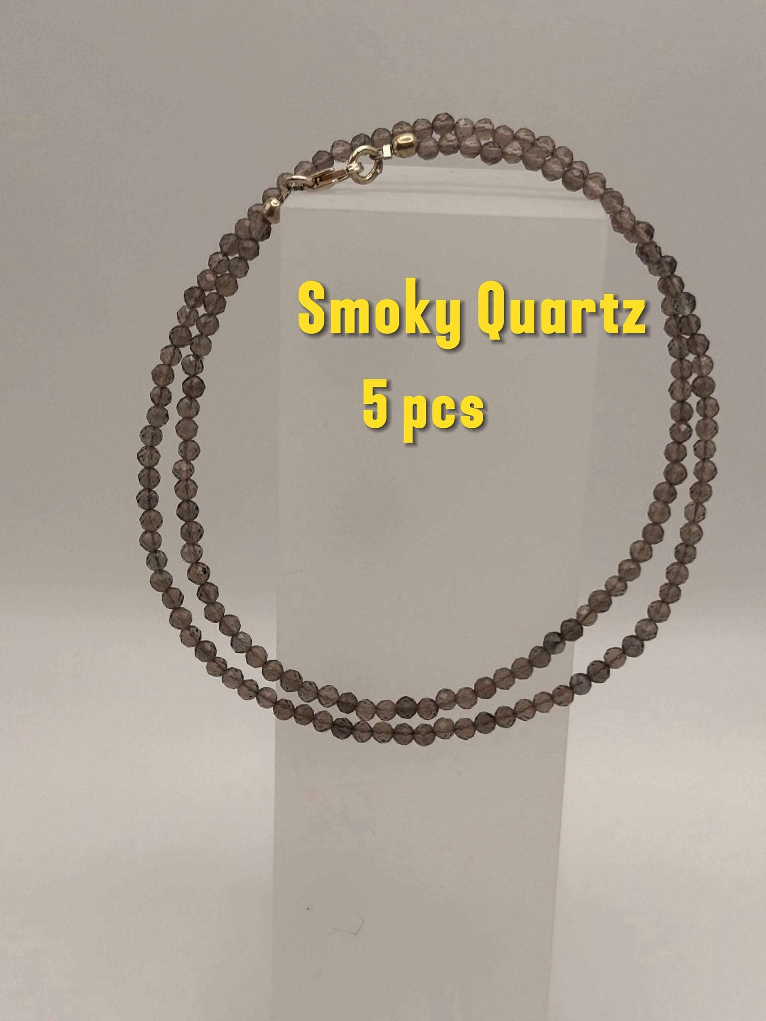 Csr jewelry design – wholesale Beaded/pearl necklace – Elegant Sterling Silver Faceted Bead Gemstone Necklace20