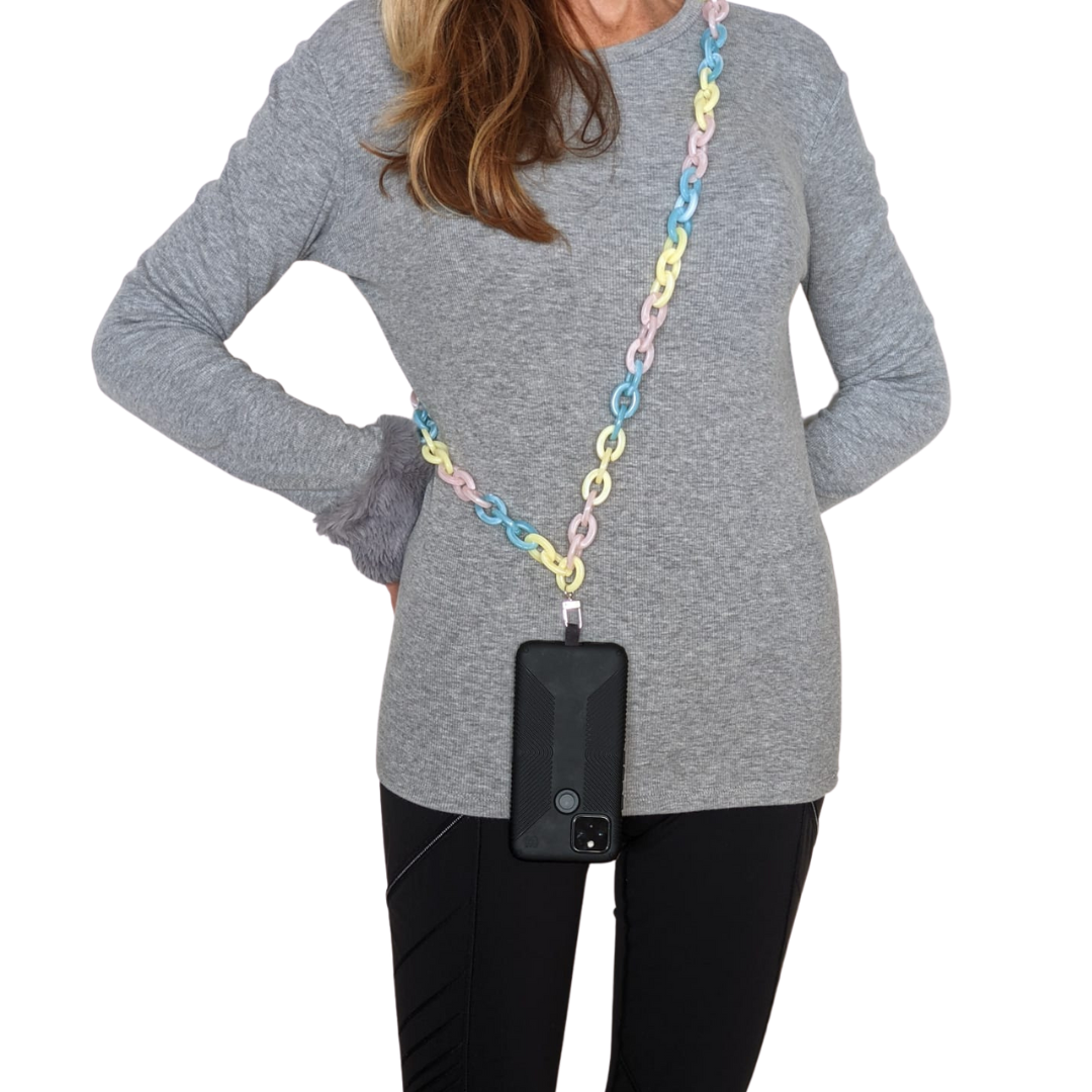 Miami Chains & Co. - Wholesale Phonecase Strap - Tye Dye Sky Crossbody Phone Chain1