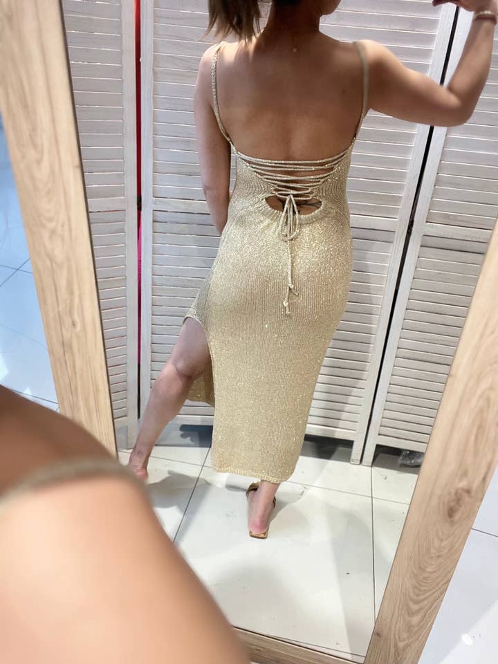 VICTORIA&ISAAC - Wholesale Dress - Women's - Bodycon dress with spaghetti straps - 20902