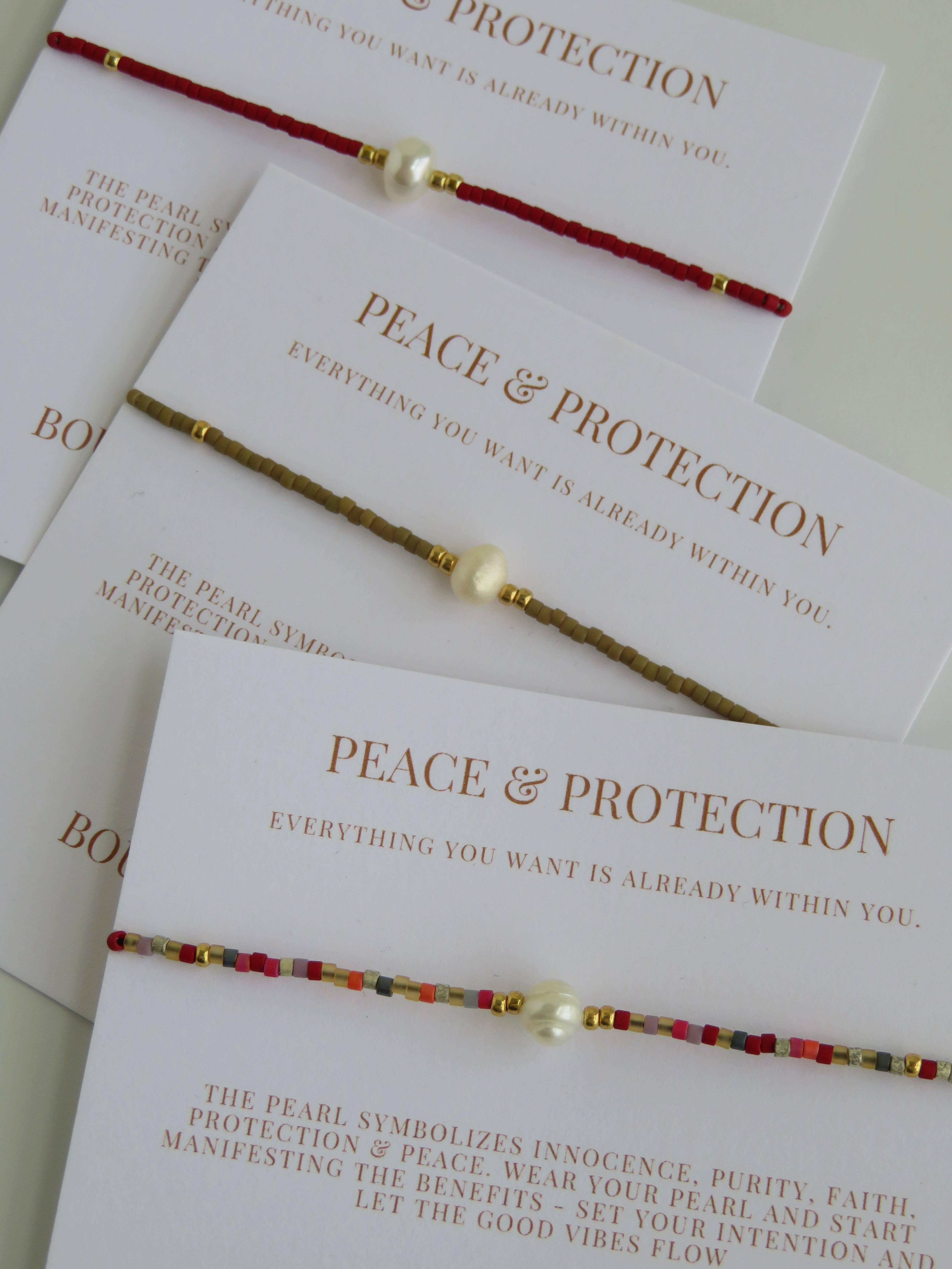 Boutique Suarez Co. - Wholesale Beaded Bracelet - Manifest Peace - Pearl Bracelet35