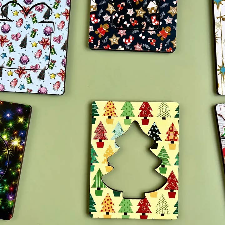 Wooden Playset DIY Didactic Seven Plates - Christmass Time for wholesale by UBees