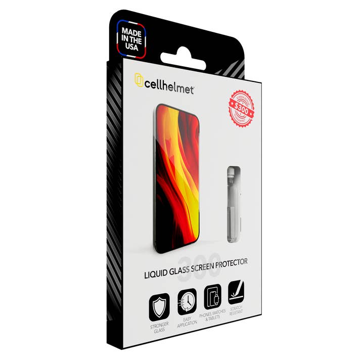 cellhelmet - Wholesale Device Screen Protector - Liquid Glass Screen Protector with $300 Screen Repair Guarantee for Repair Retail