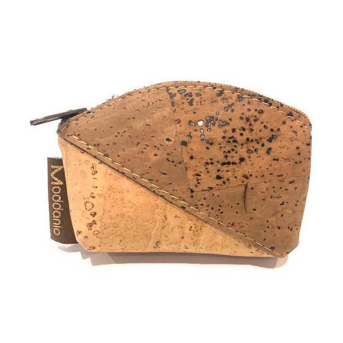 Cork Mini Coin Purse and Small Coin Pouch in a Taco Colour for wholesale by Moddanio Cork