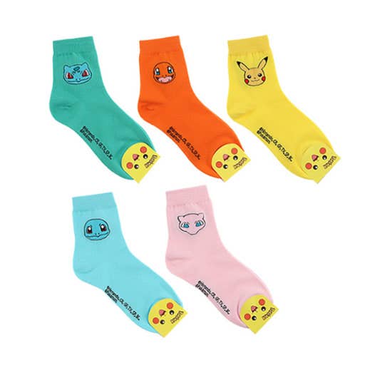 K-Wonderland - Wholesale Socks - Women's - Pokémon Character Silky Cotton women Socks3