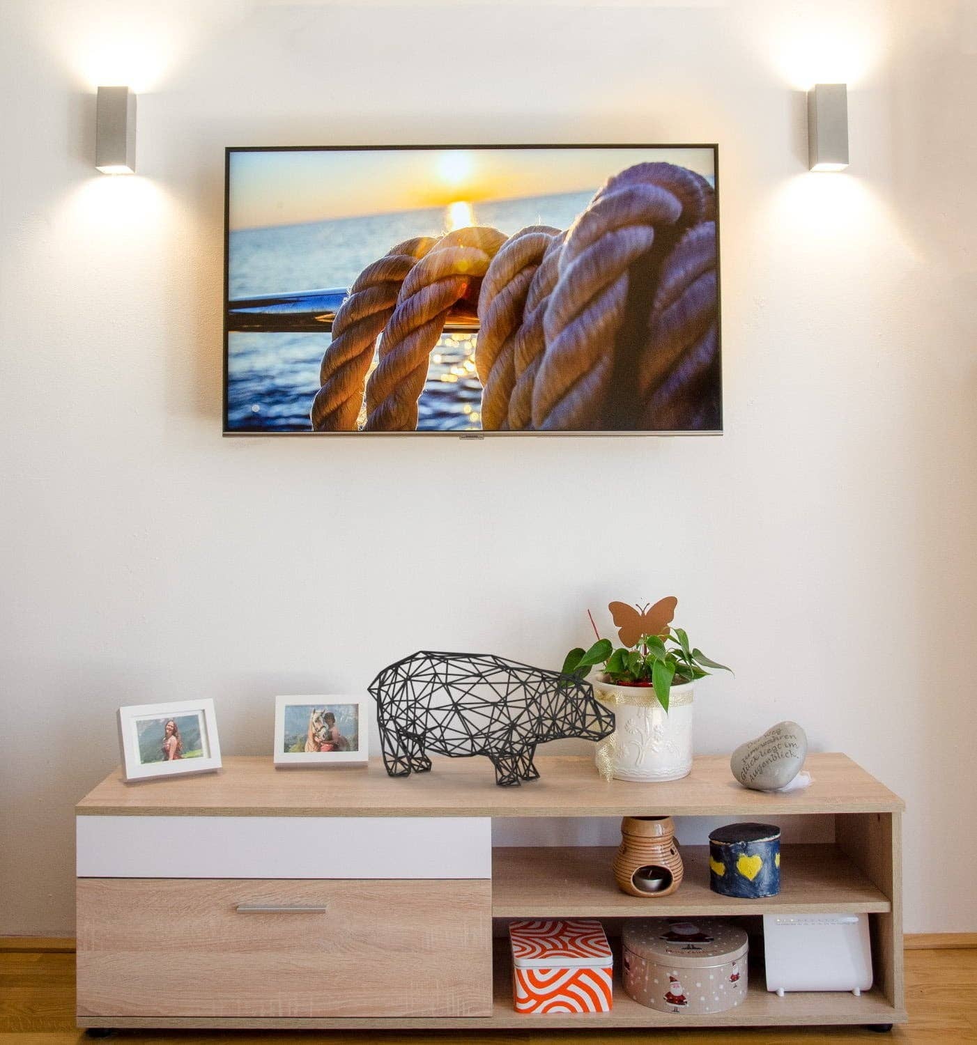 3DOfficeAT - Vendita all'ingrosso Scultura - Scultura Decorativa Ippopotamo Line Art 3D7