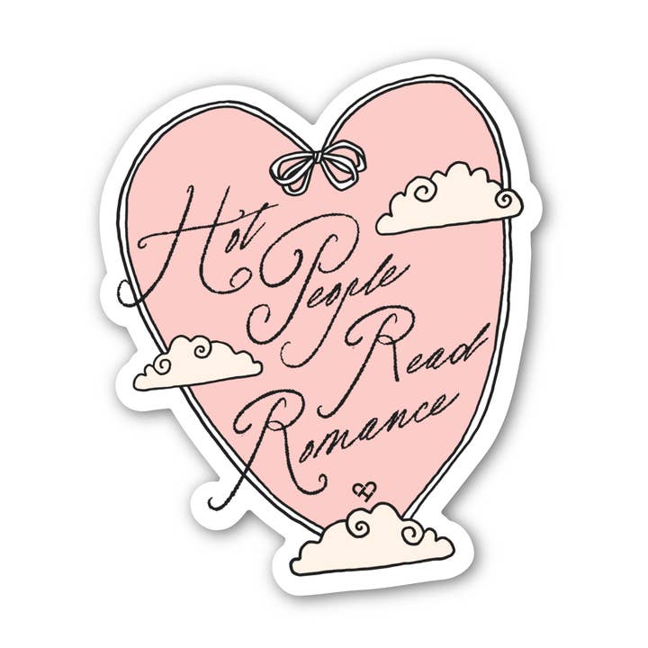 Heta människor läser romantik söt läsning klistermärke för wholesale av The Cold Hearted Collective