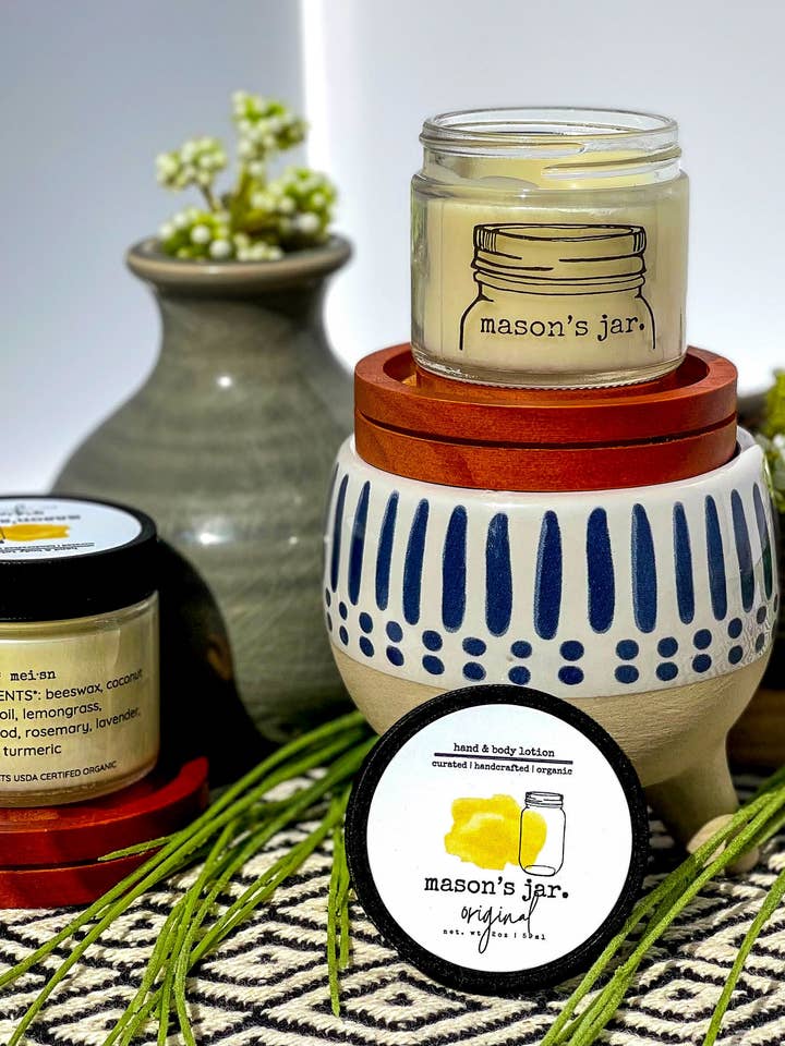 Lotion originale de 2 oz pour la vente par mason’s jar.