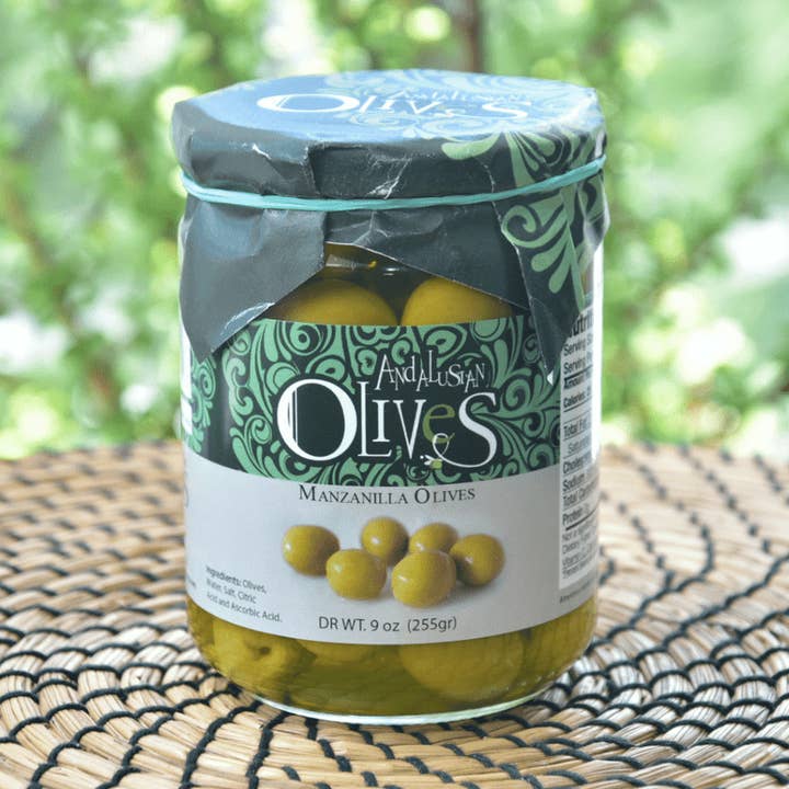 LE GOURMET CENTRAL - Wholesale Olives - Green Manzanilla Olives - 9 oz (255g)