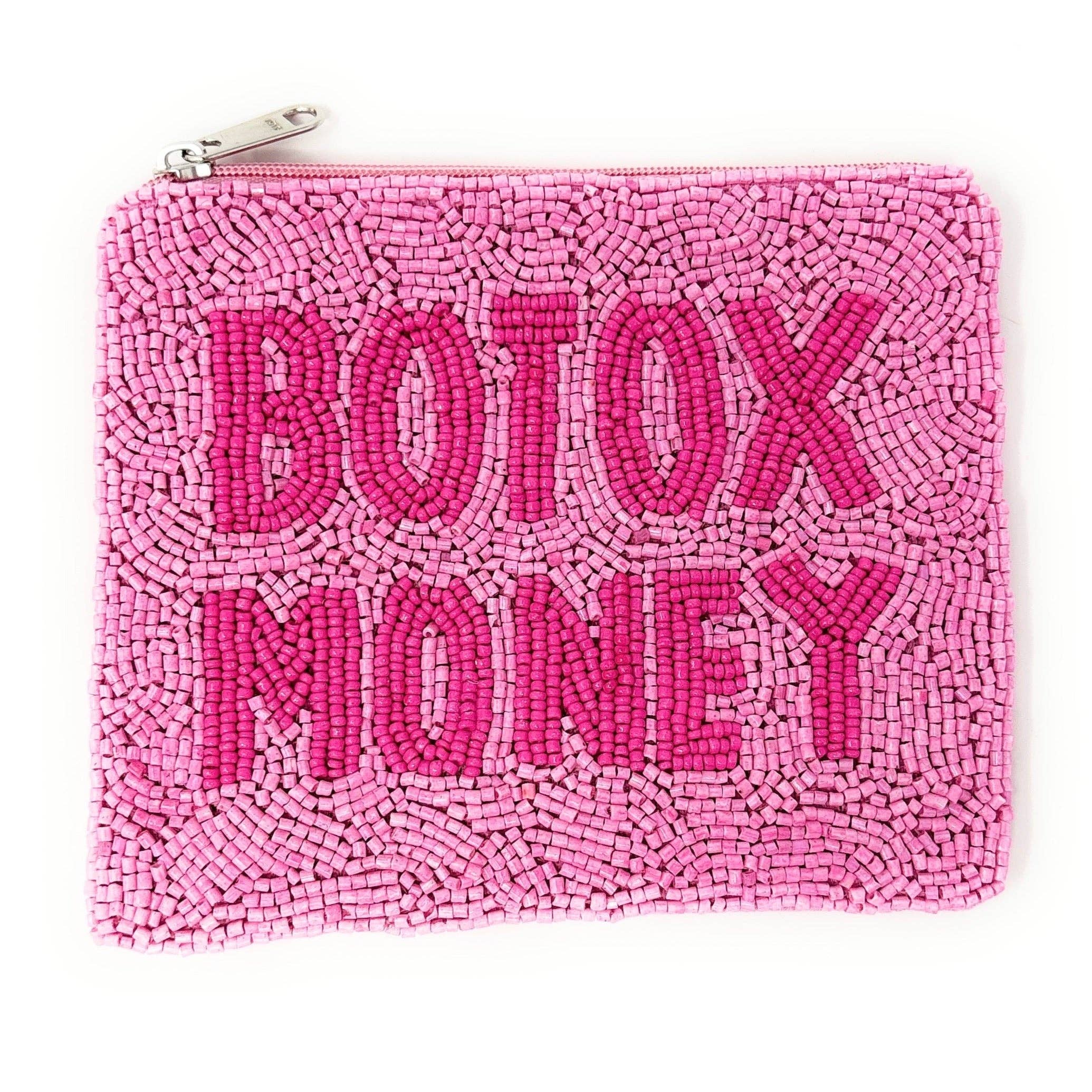 Twine and Love - Wholesale Coin Purse - Women's - Pink Botox Money Small Beaded Pouch1