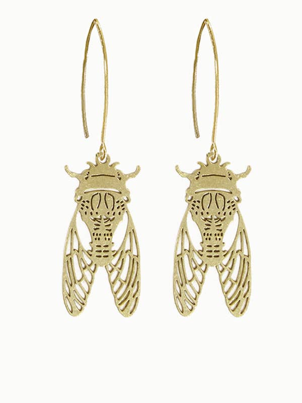 Cicada Cutout Dangles for wholesale by Brass Sand