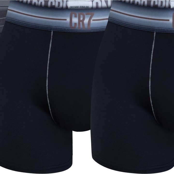 Pack of 3 CR7 UNDERWEAR Men's Boxers – Microfiber | Black and Dark Gray for wholesale by CR7 Underwear