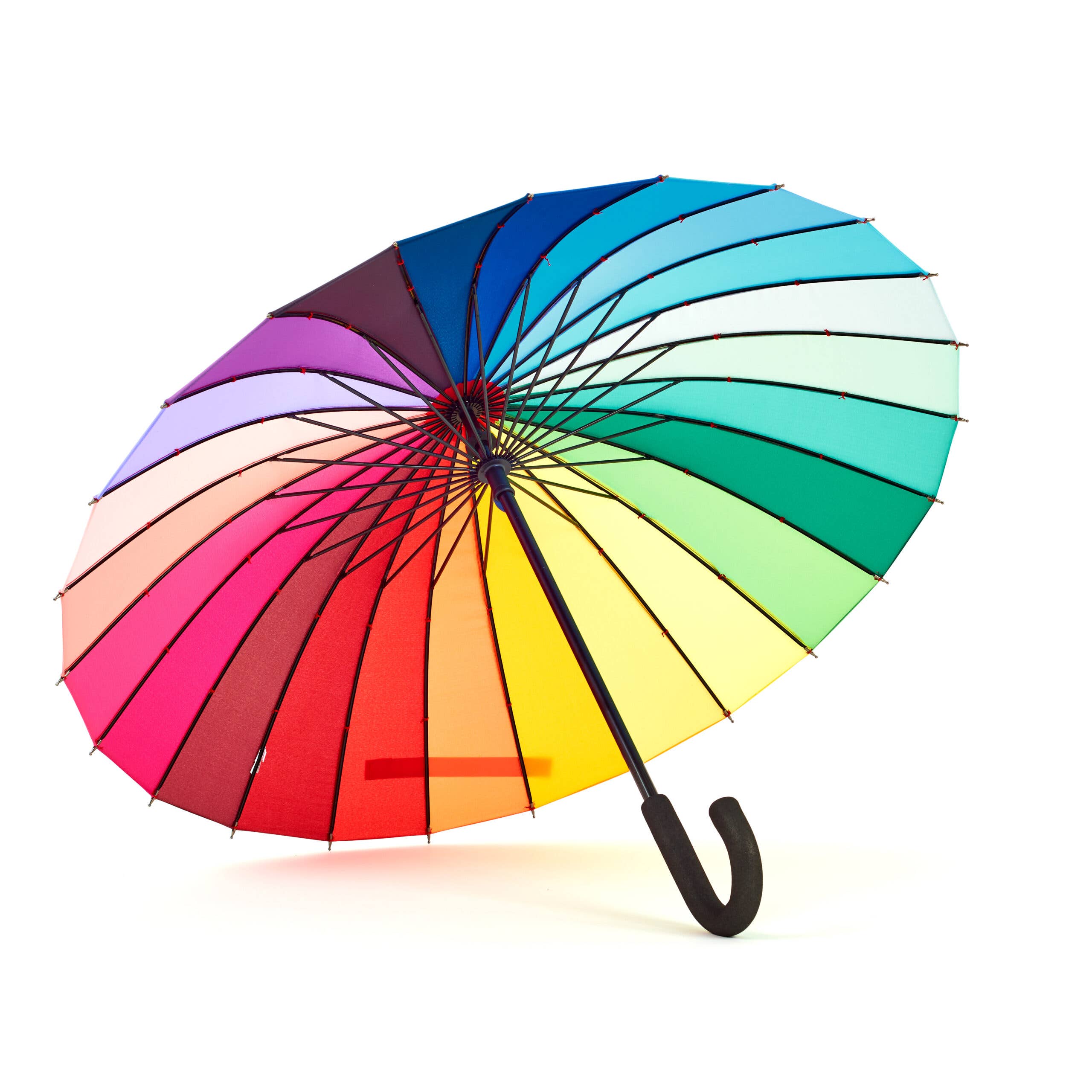 Multicolour Everyday Rainbow Umbrella 105cm diameter for wholesale on Faire3