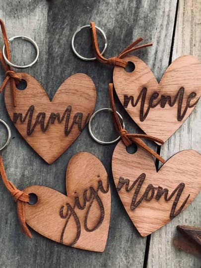 Cedar Hear Personalized Keychain for wholesale by BMR Designs
