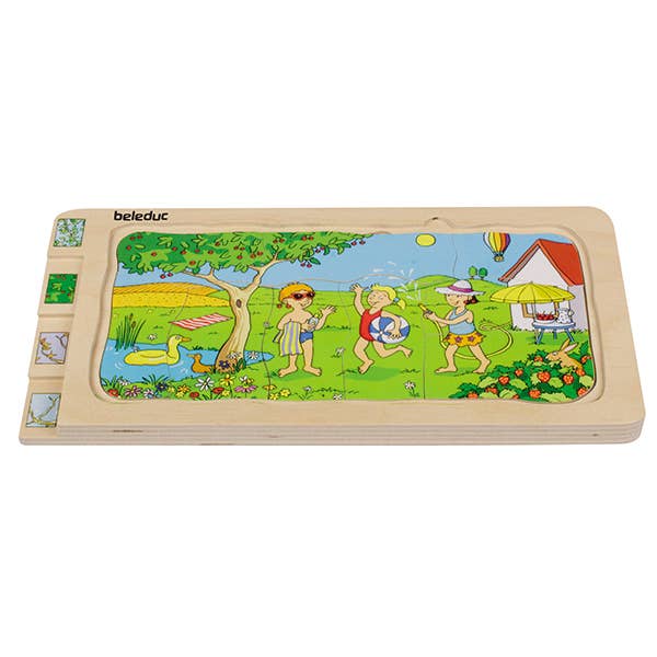 Layer-Puzzle "4 Seasons" - Beleduc for wholesale by Beleduc