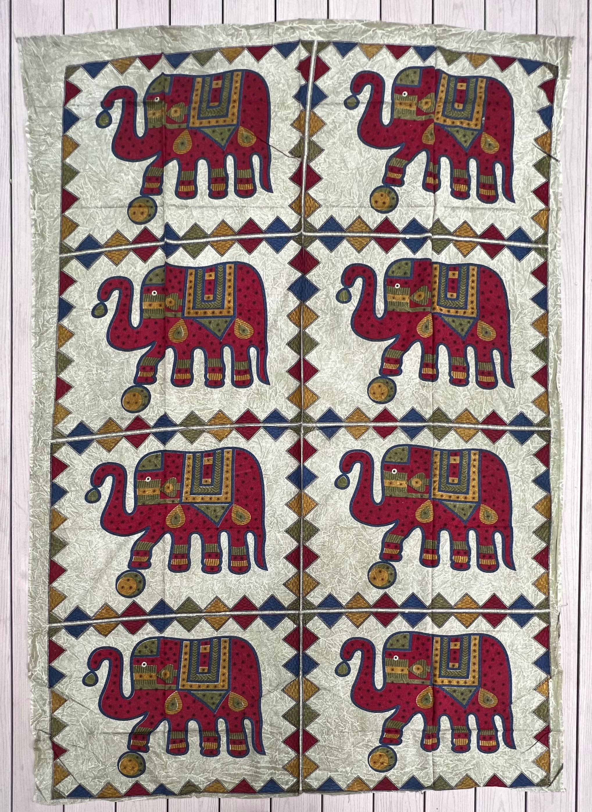 Lungta Imports - Wholesale Tapestry/Textile - Indian Elephants Tapestry Wall Decor Beach Throw9