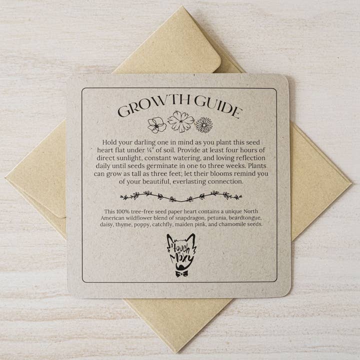 A Touch of Moxy – wholesale Sympathy card – Plantable Seed Paper (Sunset) - Memorial, Sympathy, Tribute