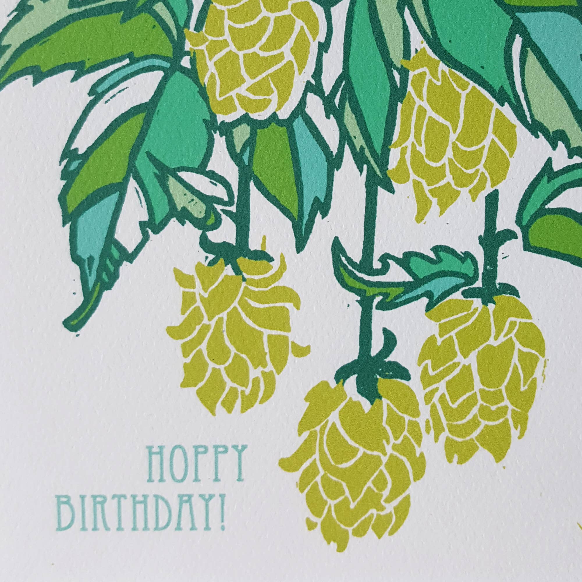 Little Green - Wholesale Birthday Card - Hoppy Birthday Beer Hops Greeting Card2